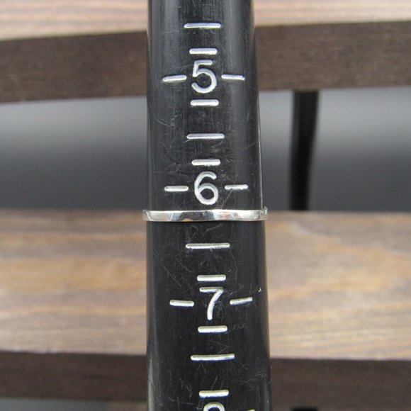 Size 6.25 Sterling Silver Braided White Shell Band - Picture 6 of 8